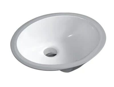 Oval Vitreous Undermount Sink-W-181